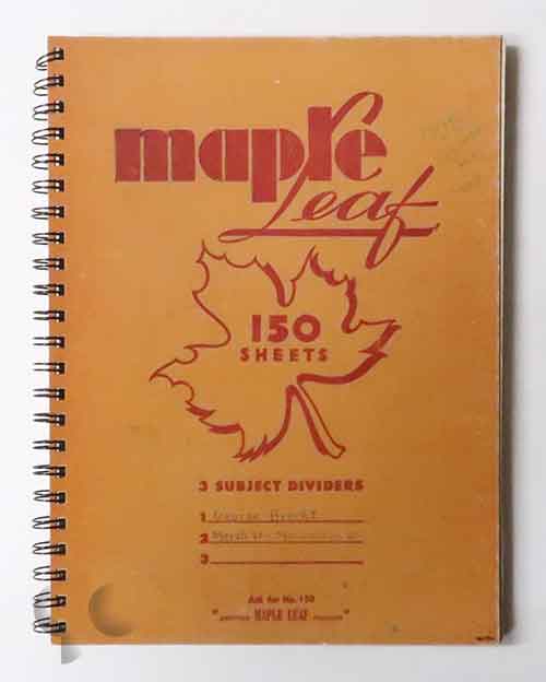 George Brecht Notebook V: March 1960-November 1960