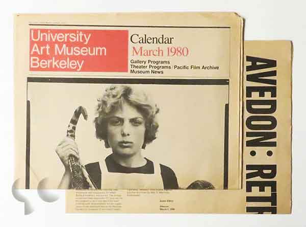 Richard Avedon: Retrospective 1946-1980. University Art Museum Berkeley, March 1980