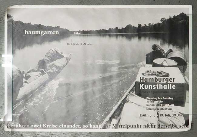 Poster of Lothar Baumgarten at Kunsthalle Hamburger in 2001