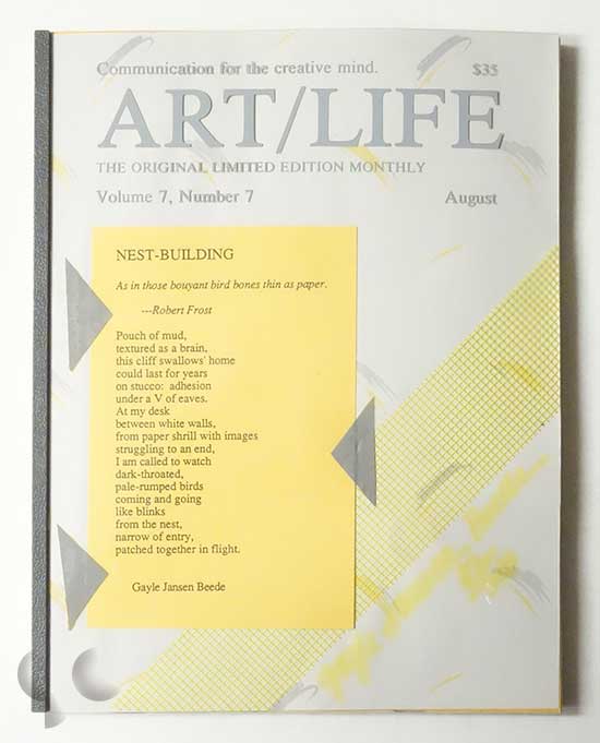 ART/LIFE: Communication for the creative mind. Volume 7, Number 7 August 1987