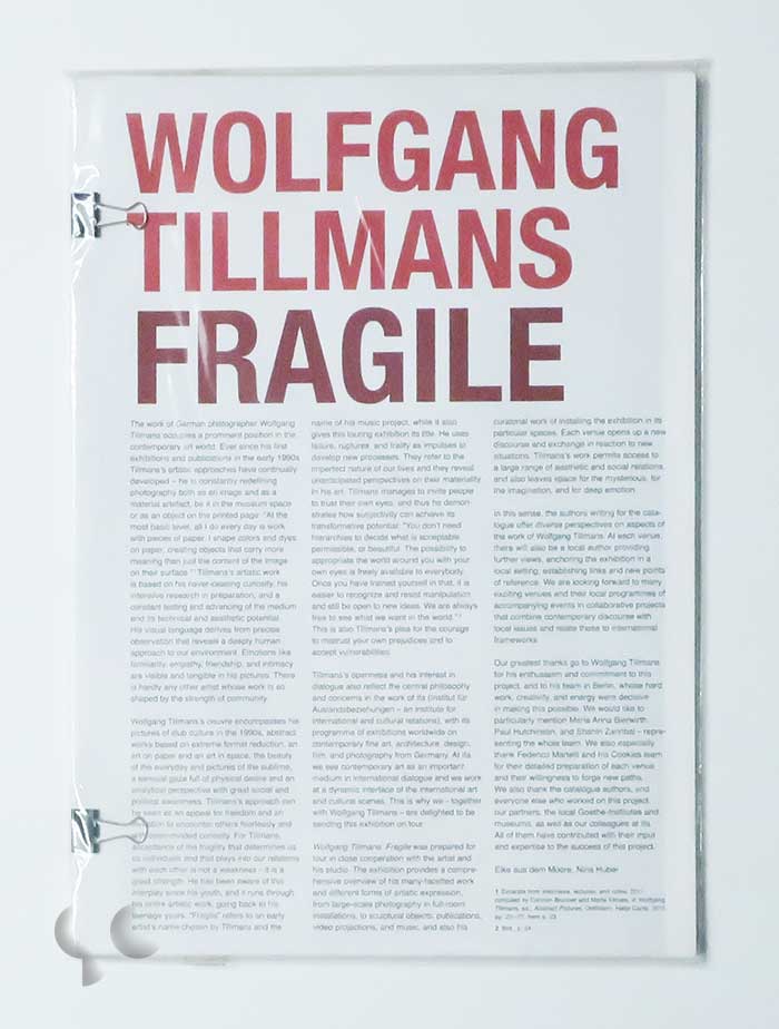 Fragile | Wolfgang Tillmans