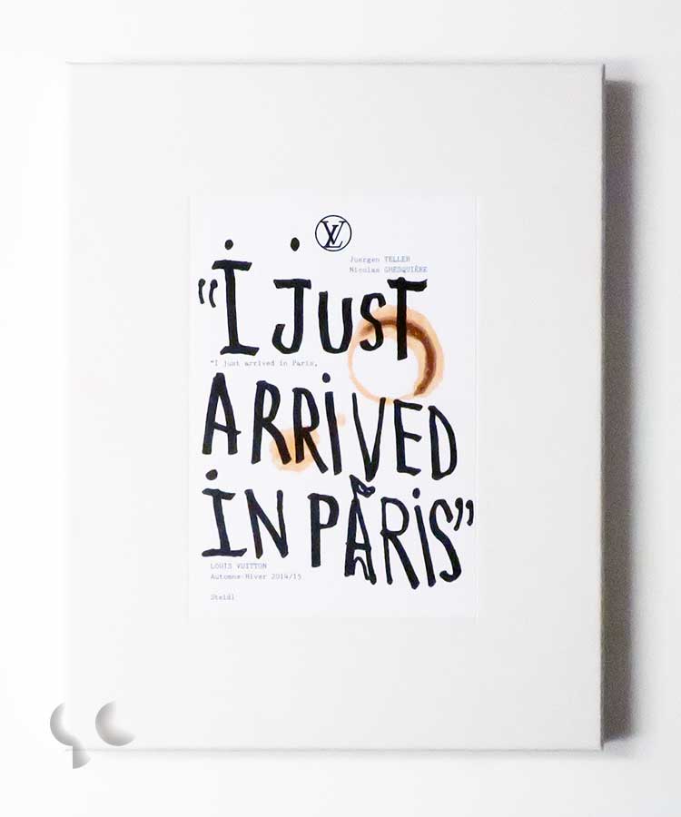I Just Arrived In Paris by Juergen Teller Nicolas Ghesquière LOUIS VUITTON Automne-Hiver 2014/15